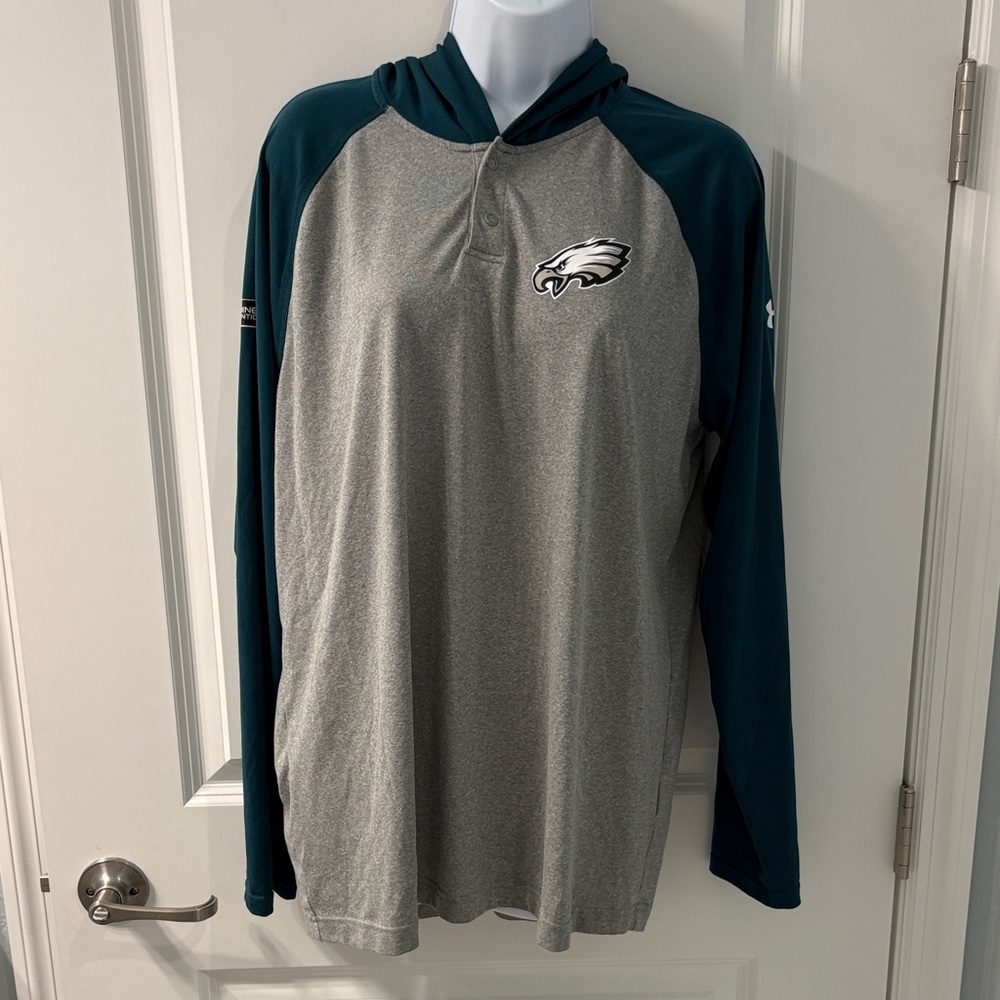 Under Armour Gray and Midnight Green Hoodie
